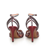 Sandali Serabi con strass 560Z75VK BURGUNDI BIBI LOU 