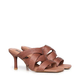 Mules Palmo in rafia 883Z69HG TERRACOTA BIBI LOU 