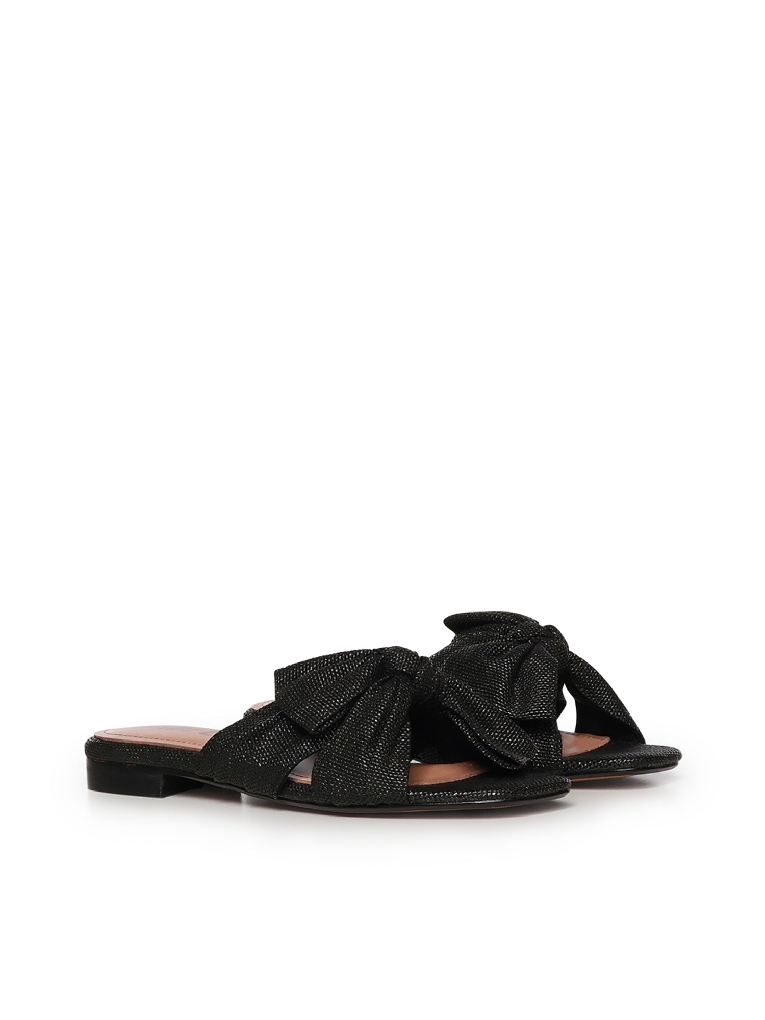 Sandali Karsie con fiocco<BR/> 884Z69HG NEGRO BIBI LOU 