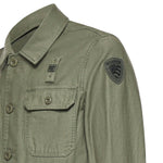 Overshirt in cotone con logo 26SBLUC04118 007452694 BLAUER 