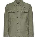 Overshirt in cotone con logo 26SBLUC04118 007452694 BLAUER 