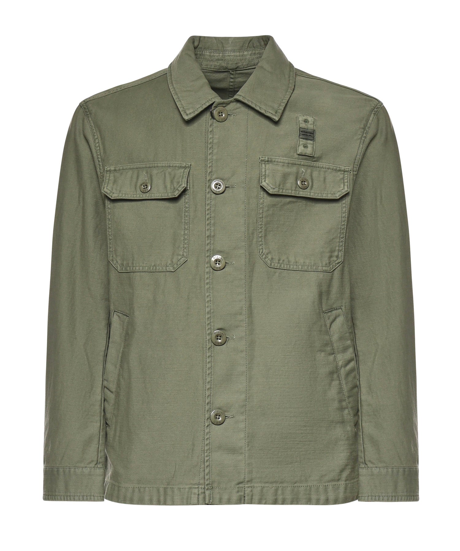 Overshirt in cotone con logo 26SBLUC04118 007452694 BLAUER 