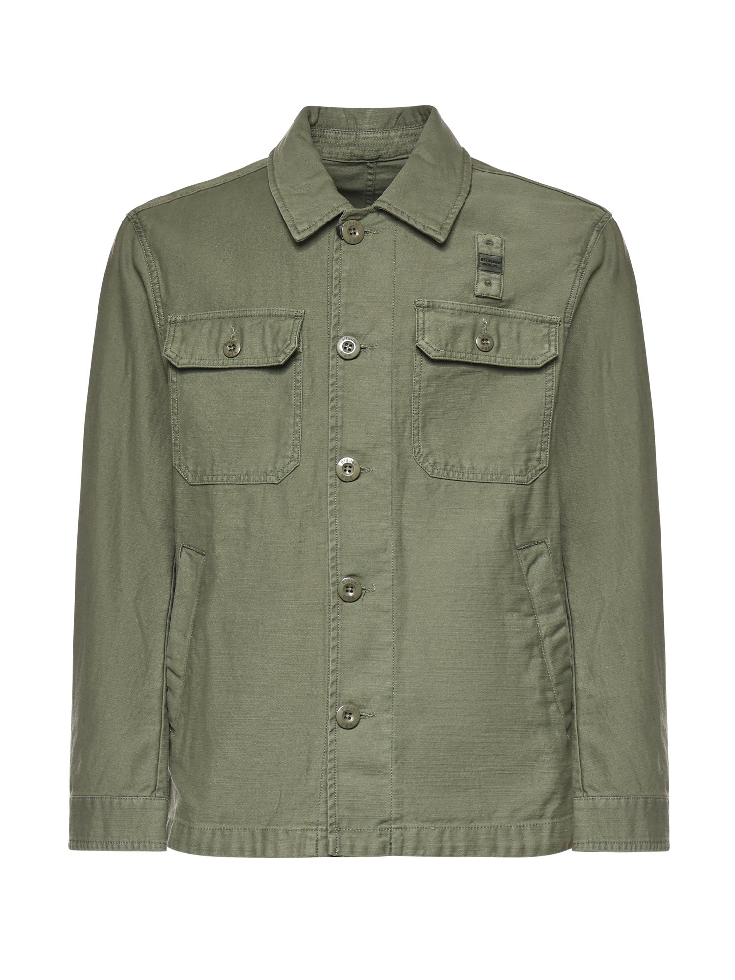 Overshirt in cotone con logo 26SBLUC04118 007452694 BLAUER 