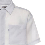 Camicia con logo in misto cotone SH003004 LIGHT GREY BONSAI 