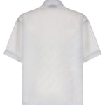 Camicia con logo in misto cotone SH003004 LIGHT GREY BONSAI 