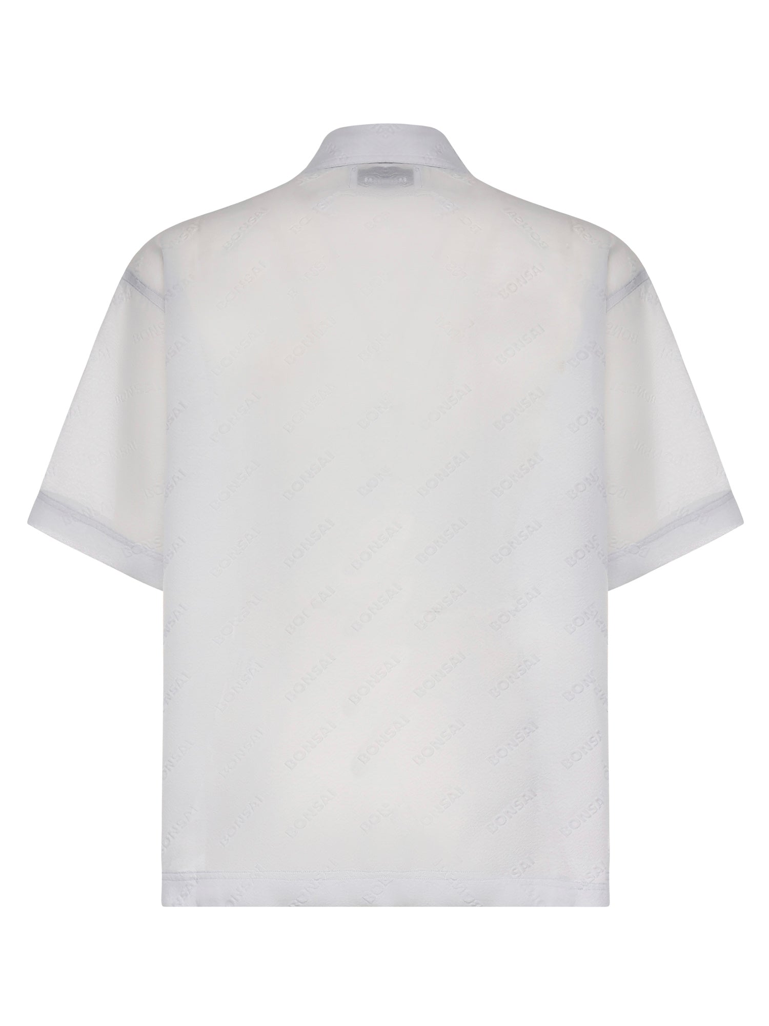 Camicia con logo in misto cotone SH003004 LIGHT GREY BONSAI 