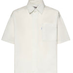 Camicia in cotone con stampa SH003005 LIGHT GREY BONSAI 