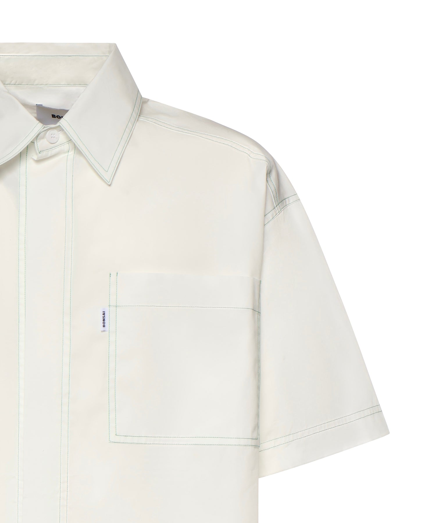 Camicia in cotone con stampa SH003005 LIGHT GREY BONSAI 