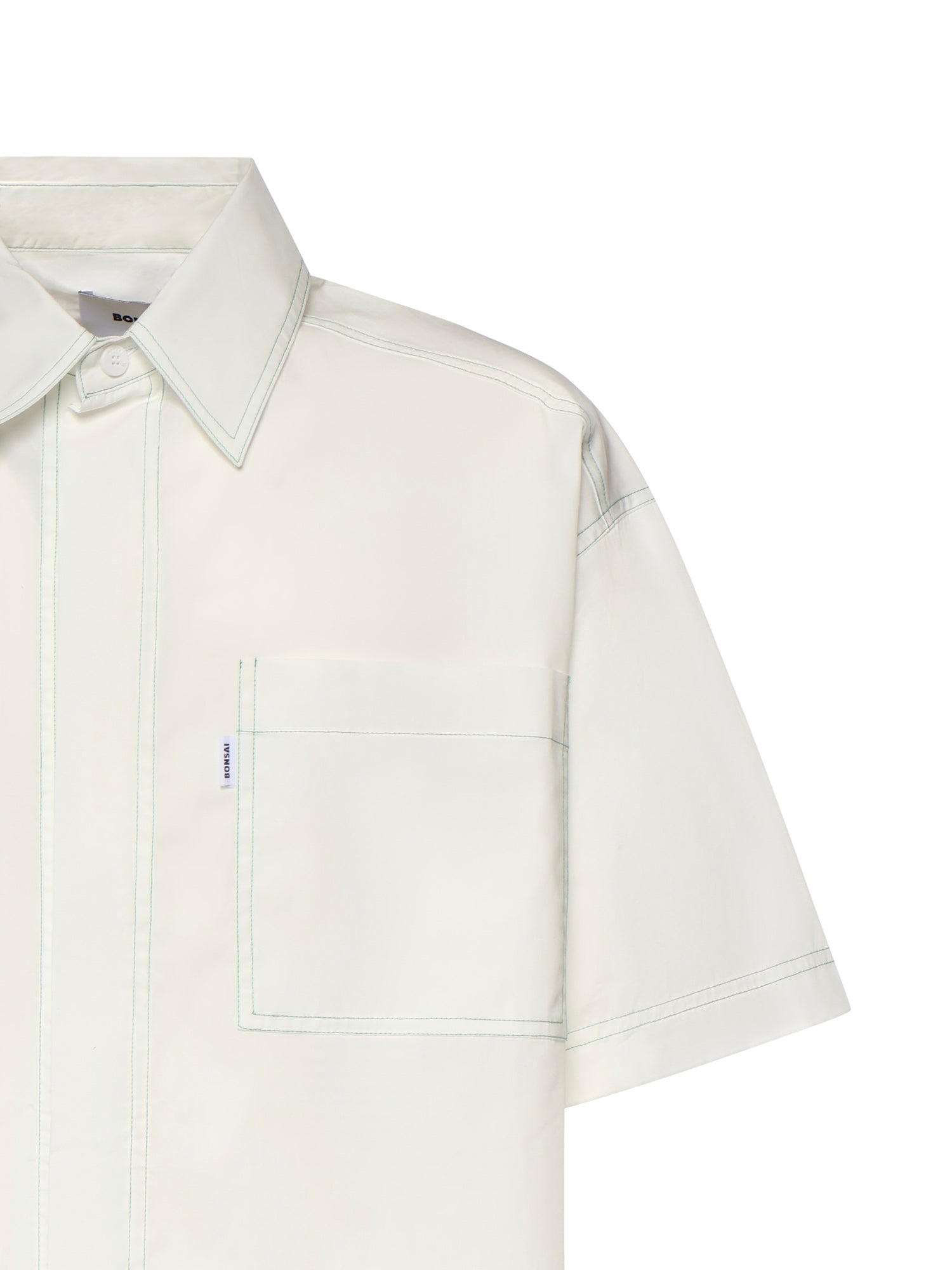 Camicia in cotone con stampa SH003005 LIGHT GREY BONSAI 