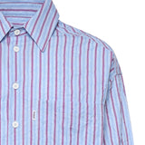 Camicia a righe con logo<BR/> SH005002 VU BONSAI 
