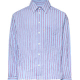 Camicia a righe con logo<BR/> SH005002 VU BONSAI 
