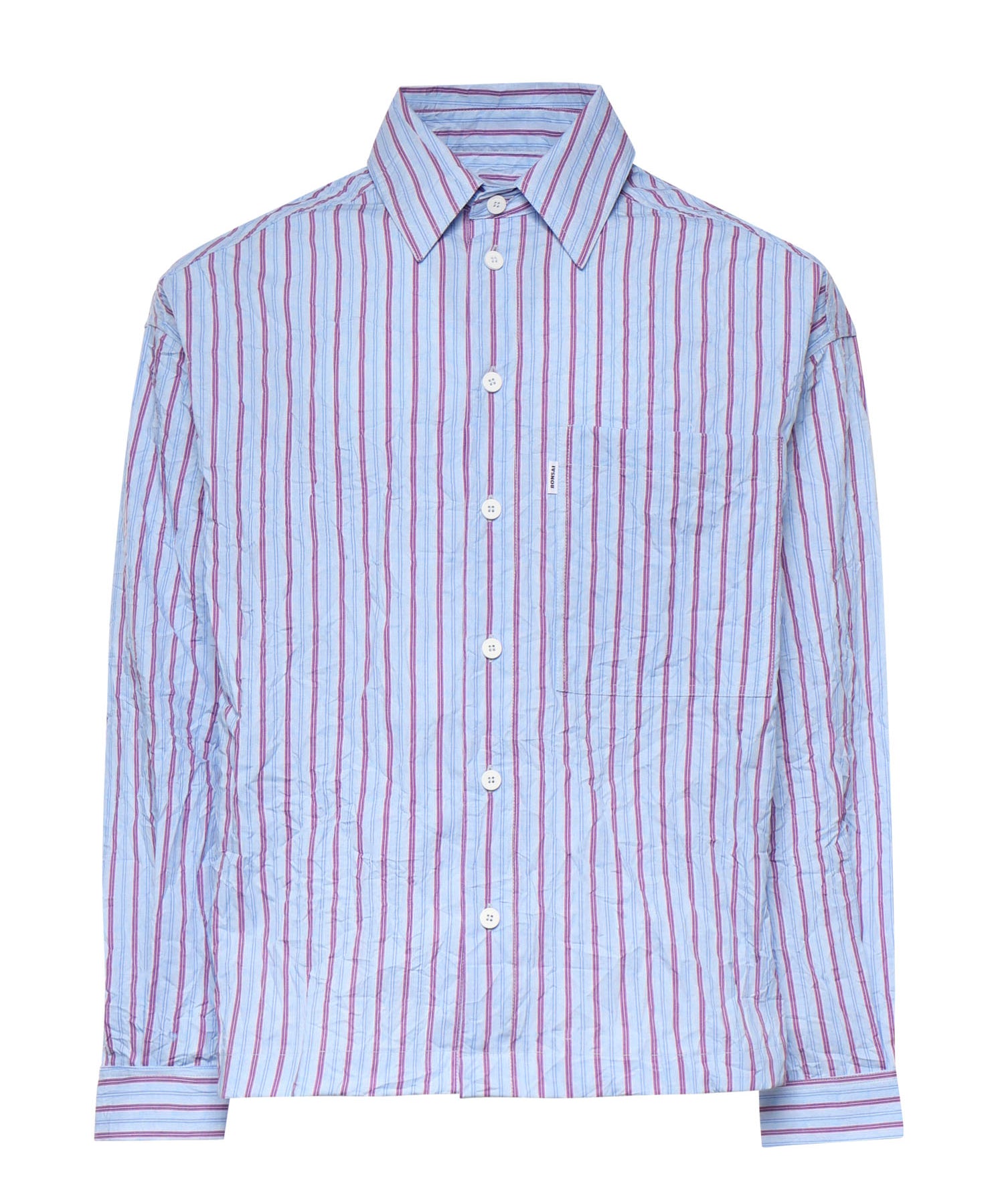 Camicia a righe con logo<BR/> SH005002 VU BONSAI 