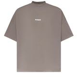 T-shirt in cotone con logo TS001001 BRUSHED NICKEL BONSAI 