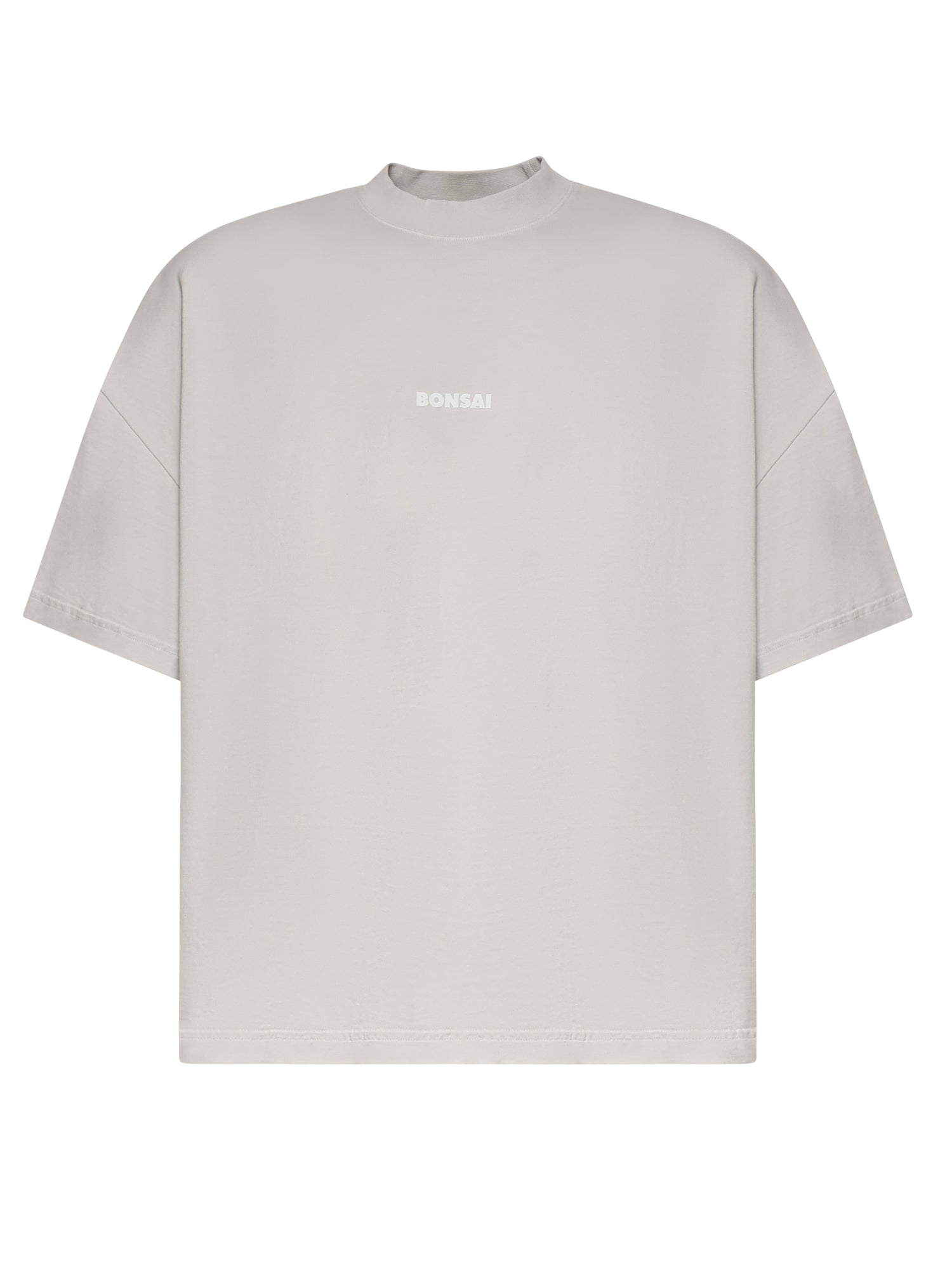 T-shirt in cotone con logo TS001001 GREY VIOLET BONSAI 