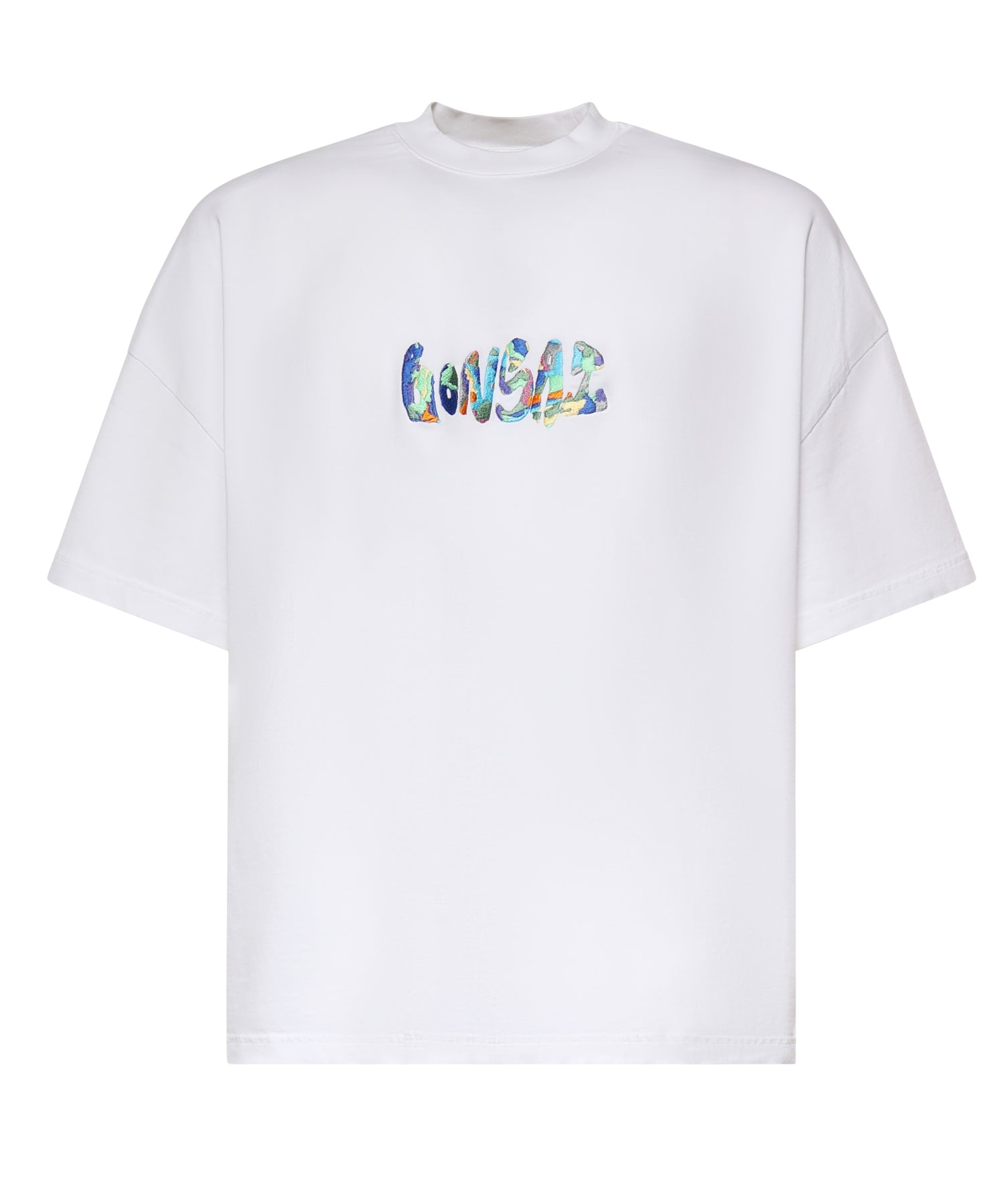 T-shirt in cotone con logo TS002004 WHT BONSAI 