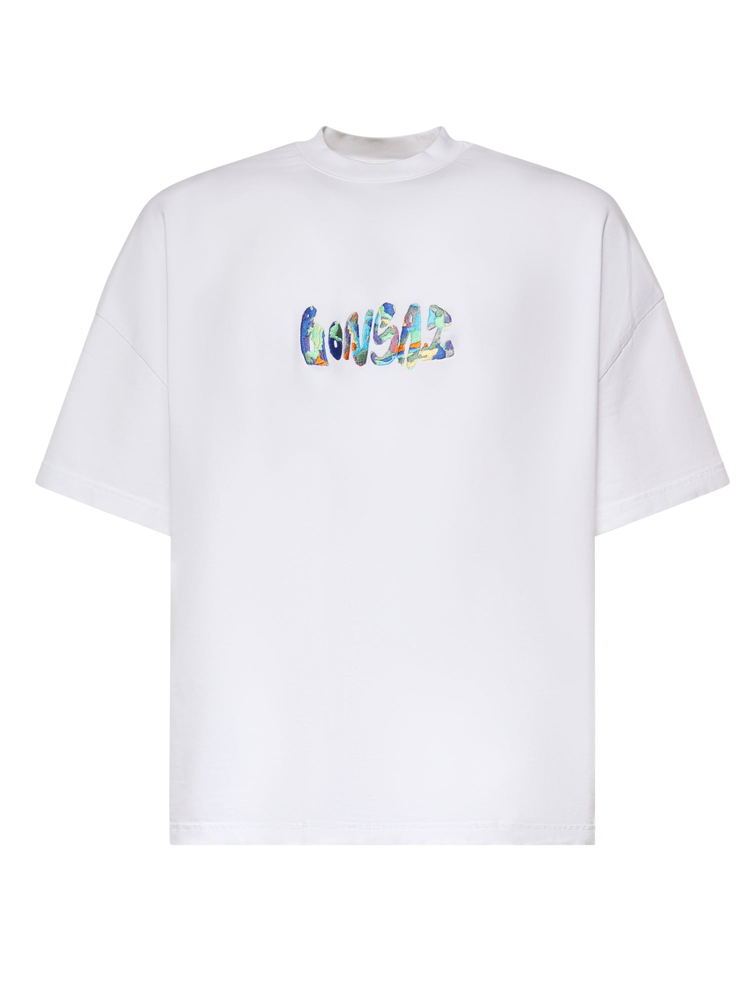 T-shirt in cotone con logo TS002004 WHT BONSAI 
