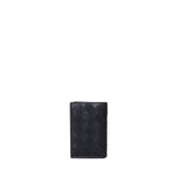 Porta carte Intrecciato in pelle con patta 749417 VCPQ48803 BOTTEGA VENETA 