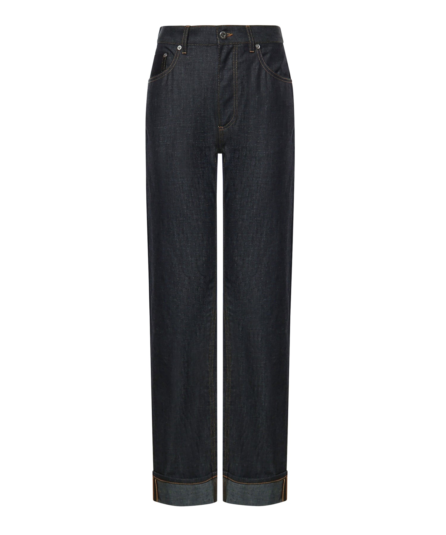 Jeans a gamba dritta in denim 831607 V5SN04245 BOTTEGA VENETA 