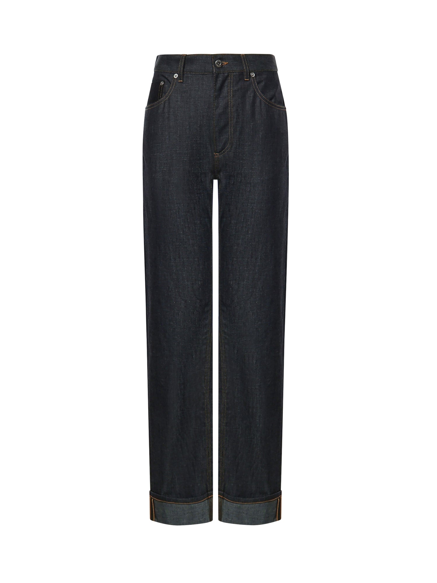 Jeans a gamba dritta in denim 831607 V5SN04245 BOTTEGA VENETA 
