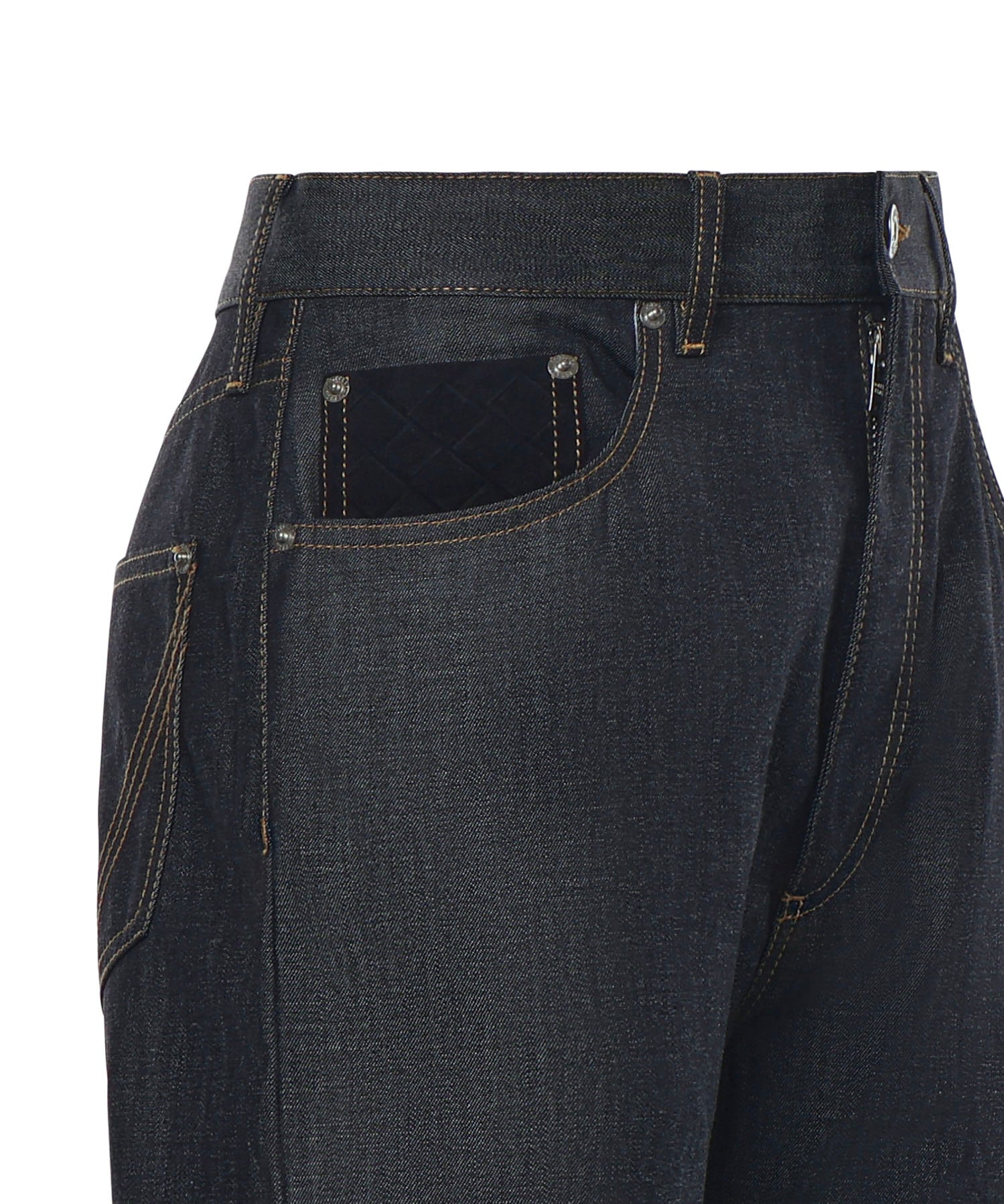 Jeans a gamba dritta in denim 831607 V5SN04245 BOTTEGA VENETA 