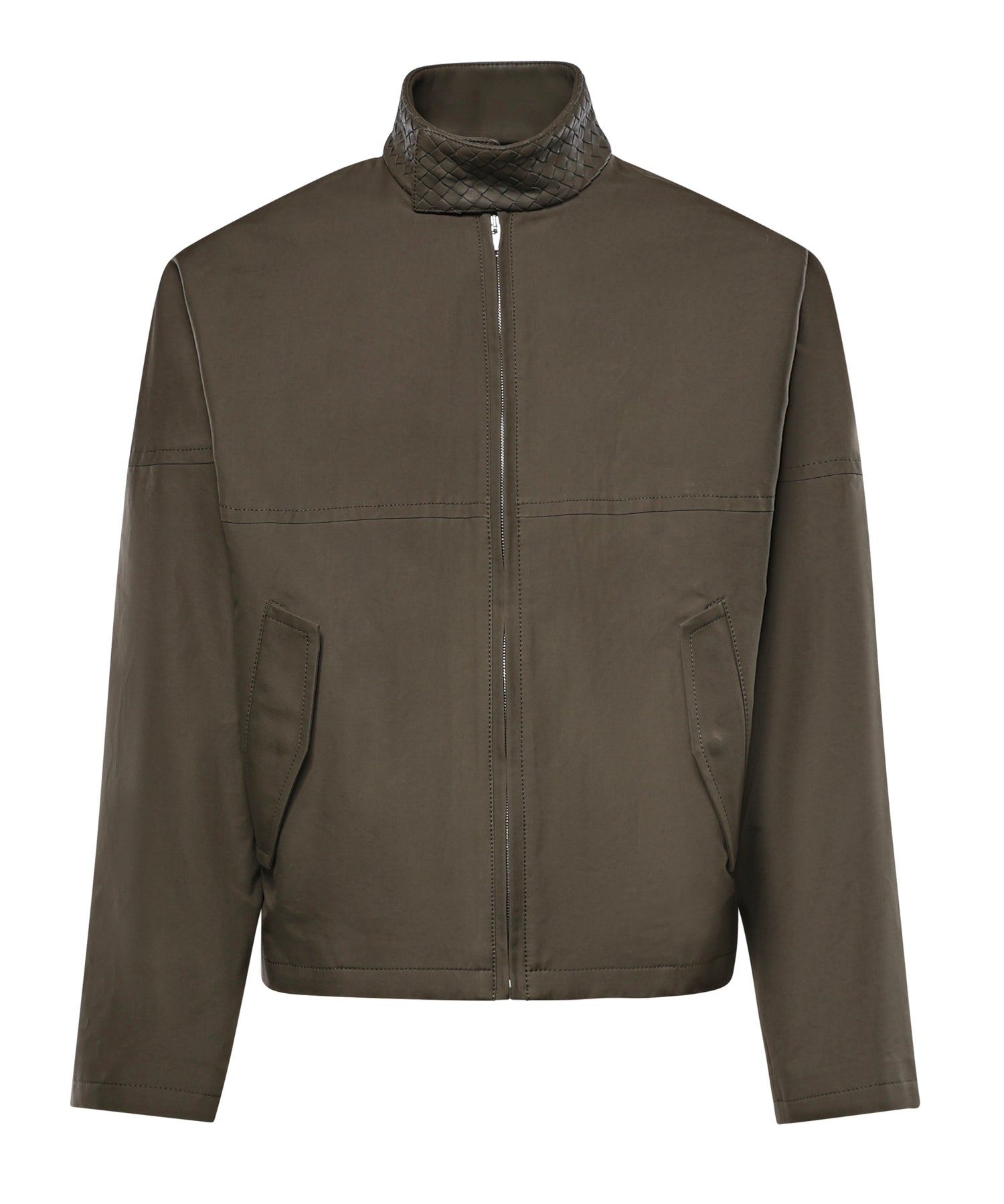 Giacca Harrington in cotone compatto 852530 V6D103976 BOTTEGA VENETA 