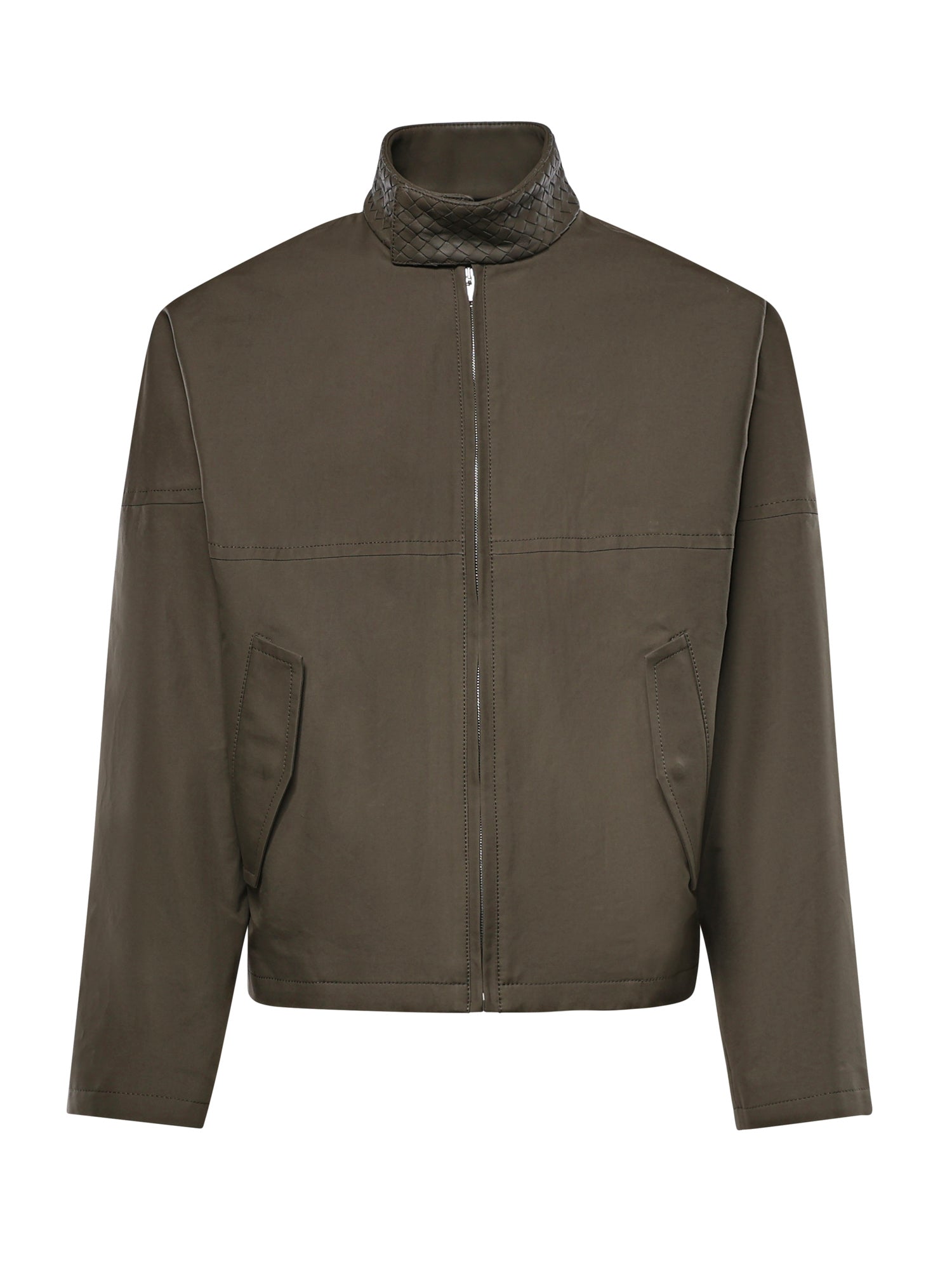 Giacca Harrington in cotone compatto 852530 V6D103976 BOTTEGA VENETA 