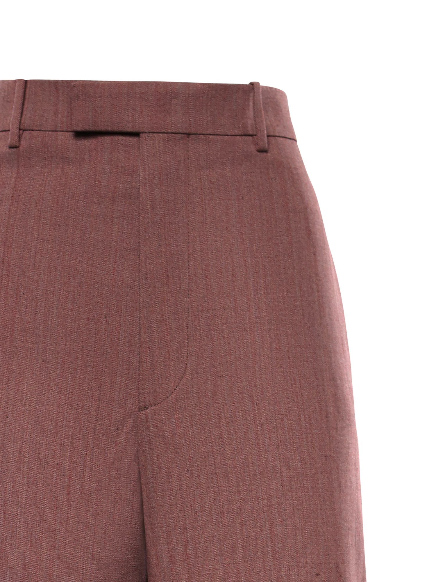 Pantaloni in lana e lino 856110 V6DL05117 BOTTEGA VENETA 