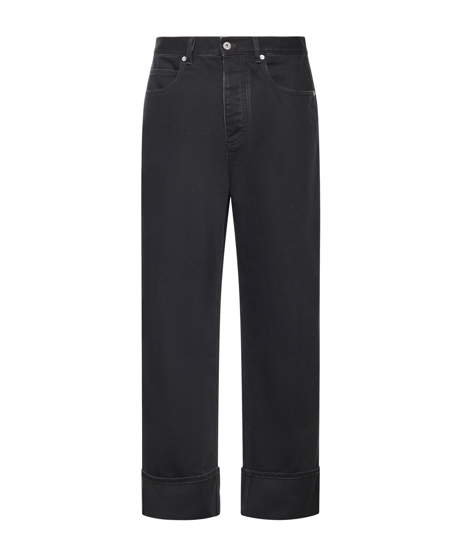 Jeans con risvolto in denim 861563 V69O01000 BOTTEGA VENETA 