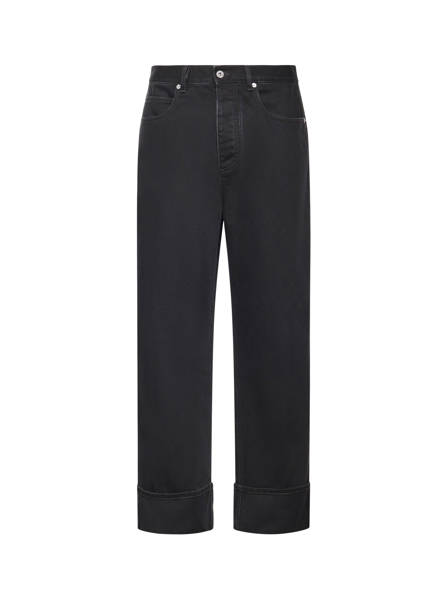 Jeans con risvolto in denim 861563 V69O01000 BOTTEGA VENETA 