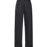 Jeans con risvolto in denim 861563 V69O01000 BOTTEGA VENETA 
