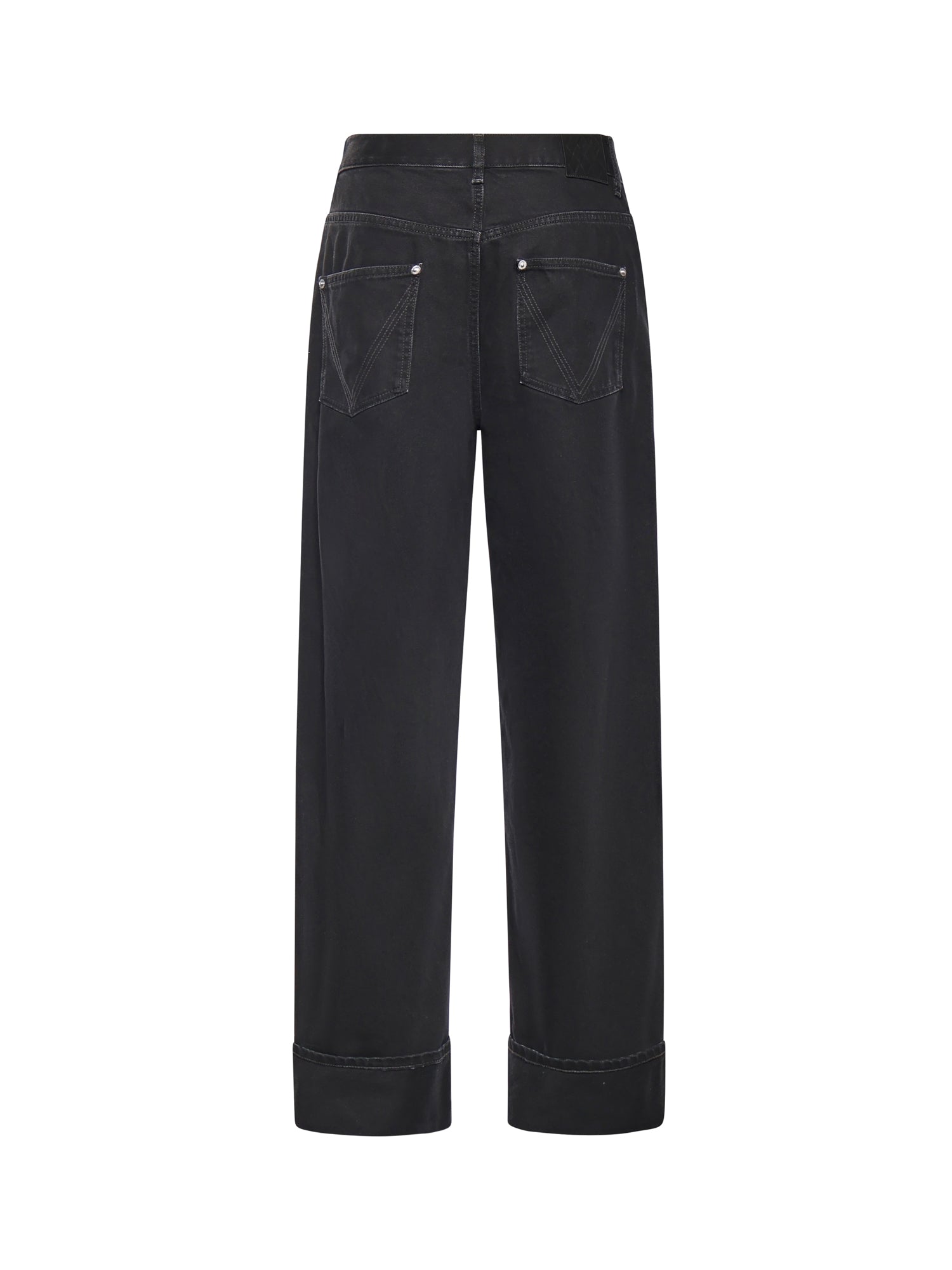 Jeans con risvolto in denim 861563 V69O01000 BOTTEGA VENETA 