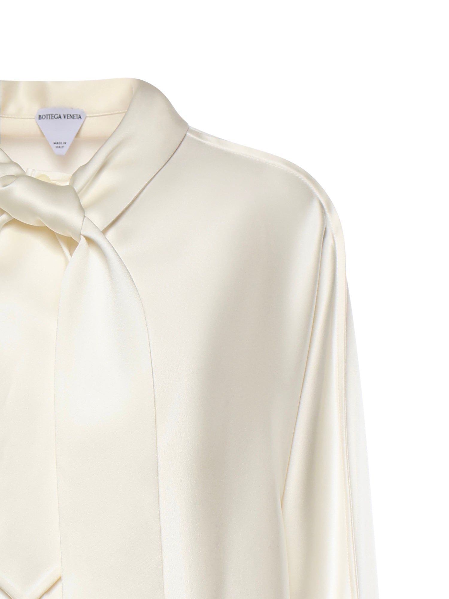 Camicia in satin di seta fluida 862348 V6H109071 BOTTEGA VENETA 