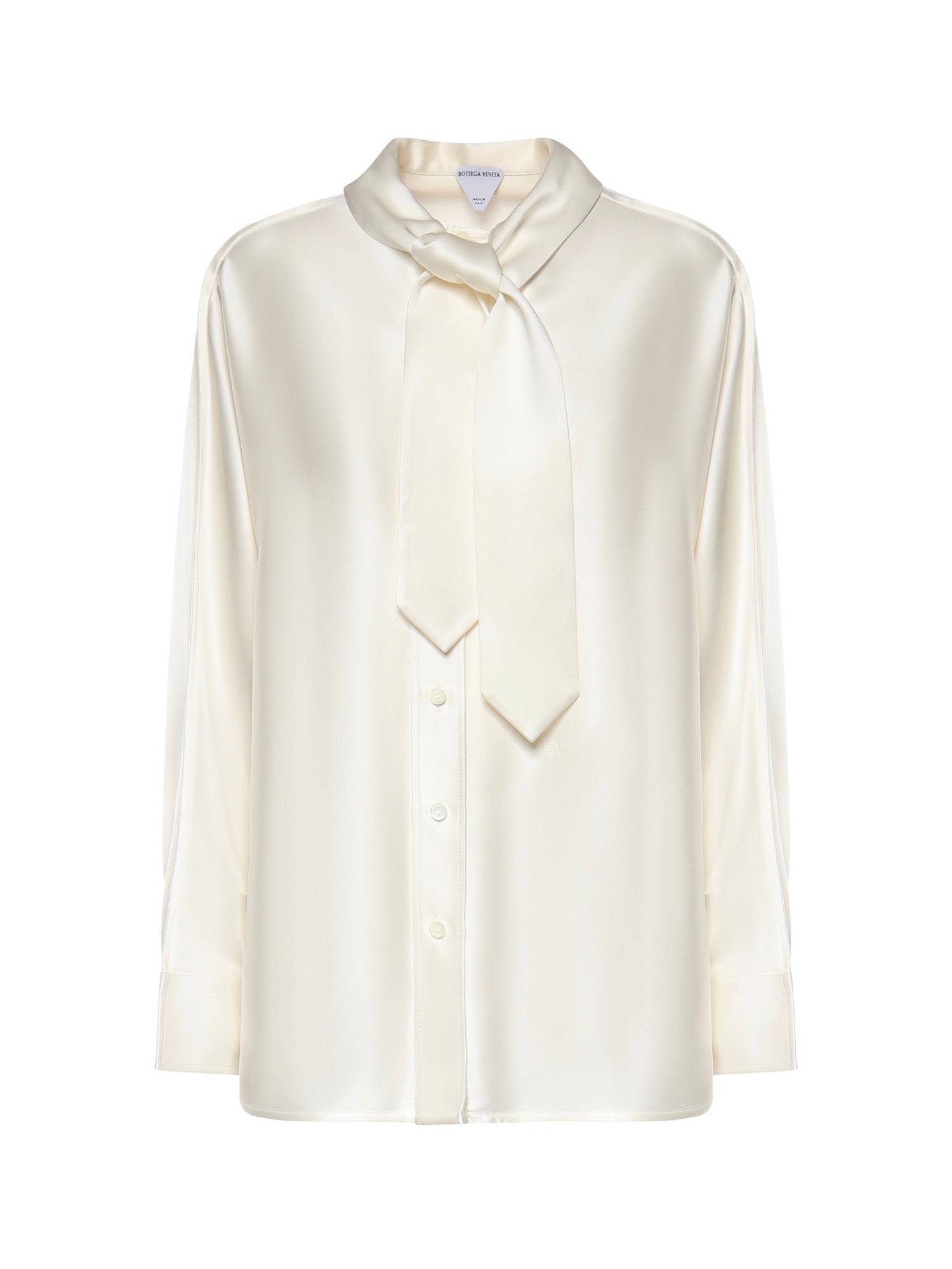 Camicia in satin di seta fluida 862348 V6H109071 BOTTEGA VENETA 
