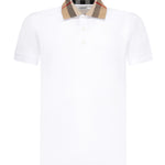 Polo con colletto Check in cotone 8071621 A1464 BURBERRY 