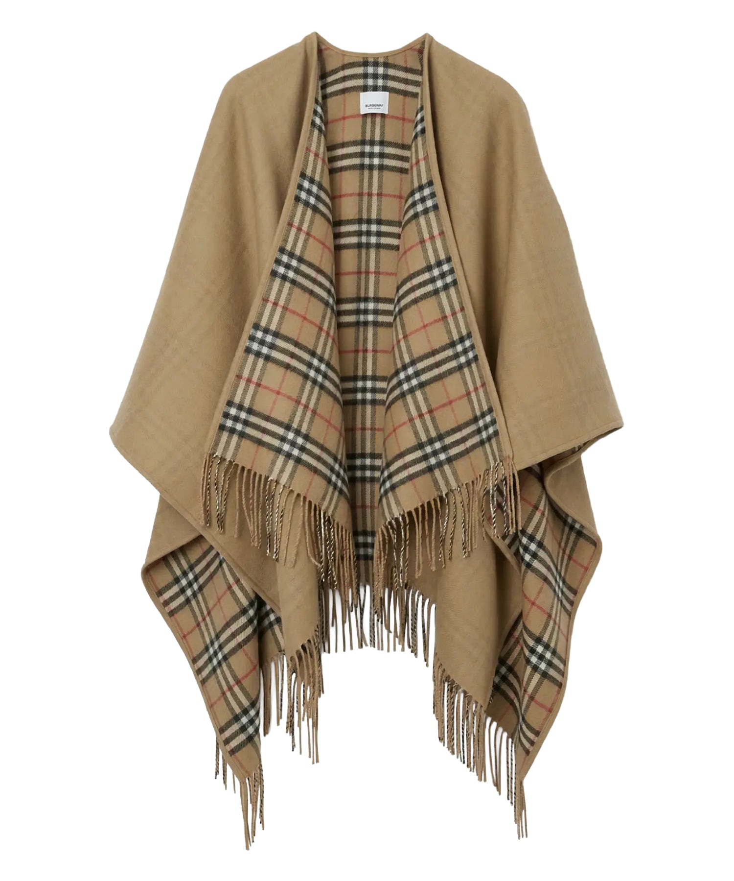 Stola reversibile in lana Check 8071673 A7026 BURBERRY 