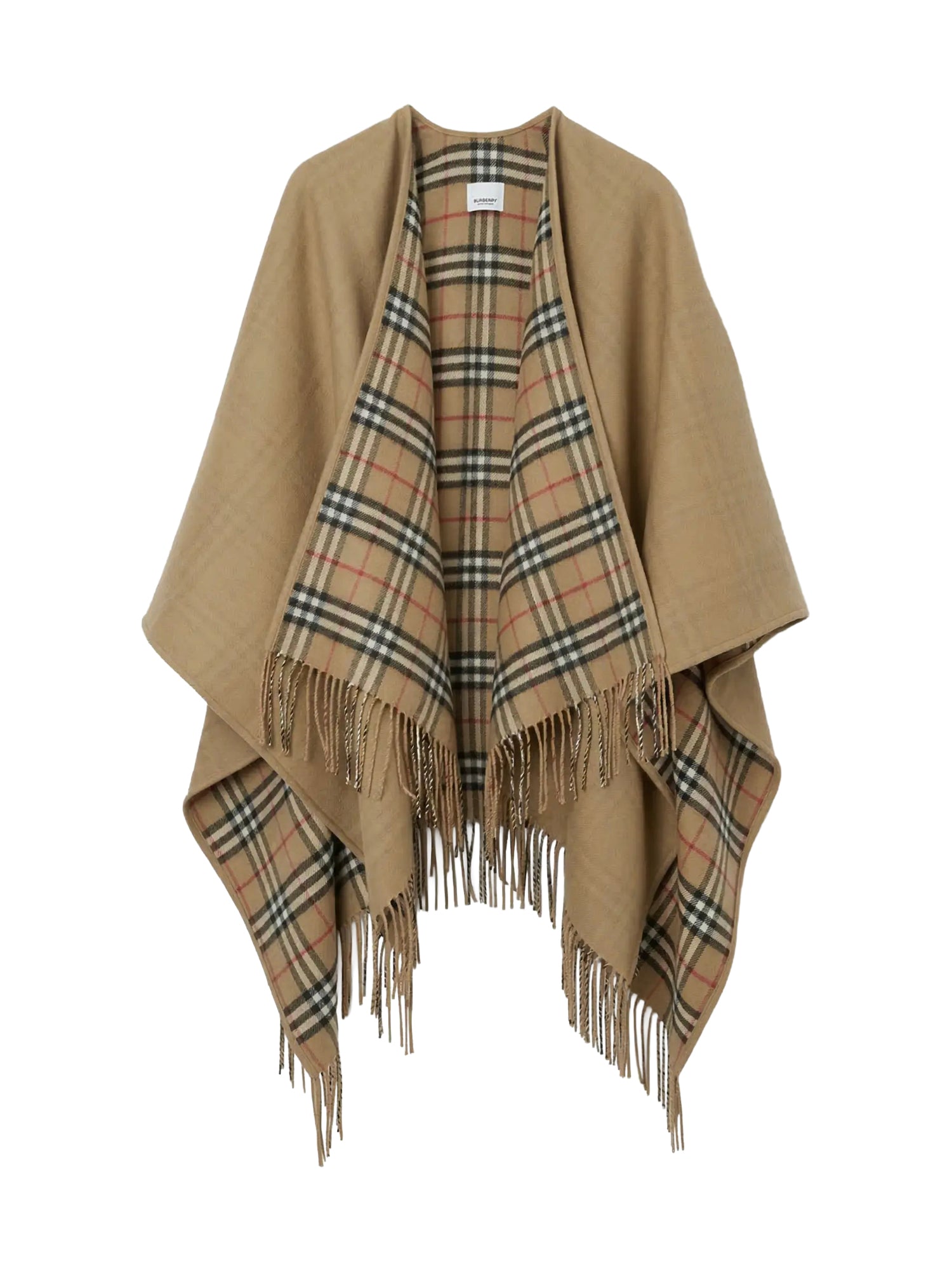 Stola reversibile in lana Check 8071673 A7026 BURBERRY 