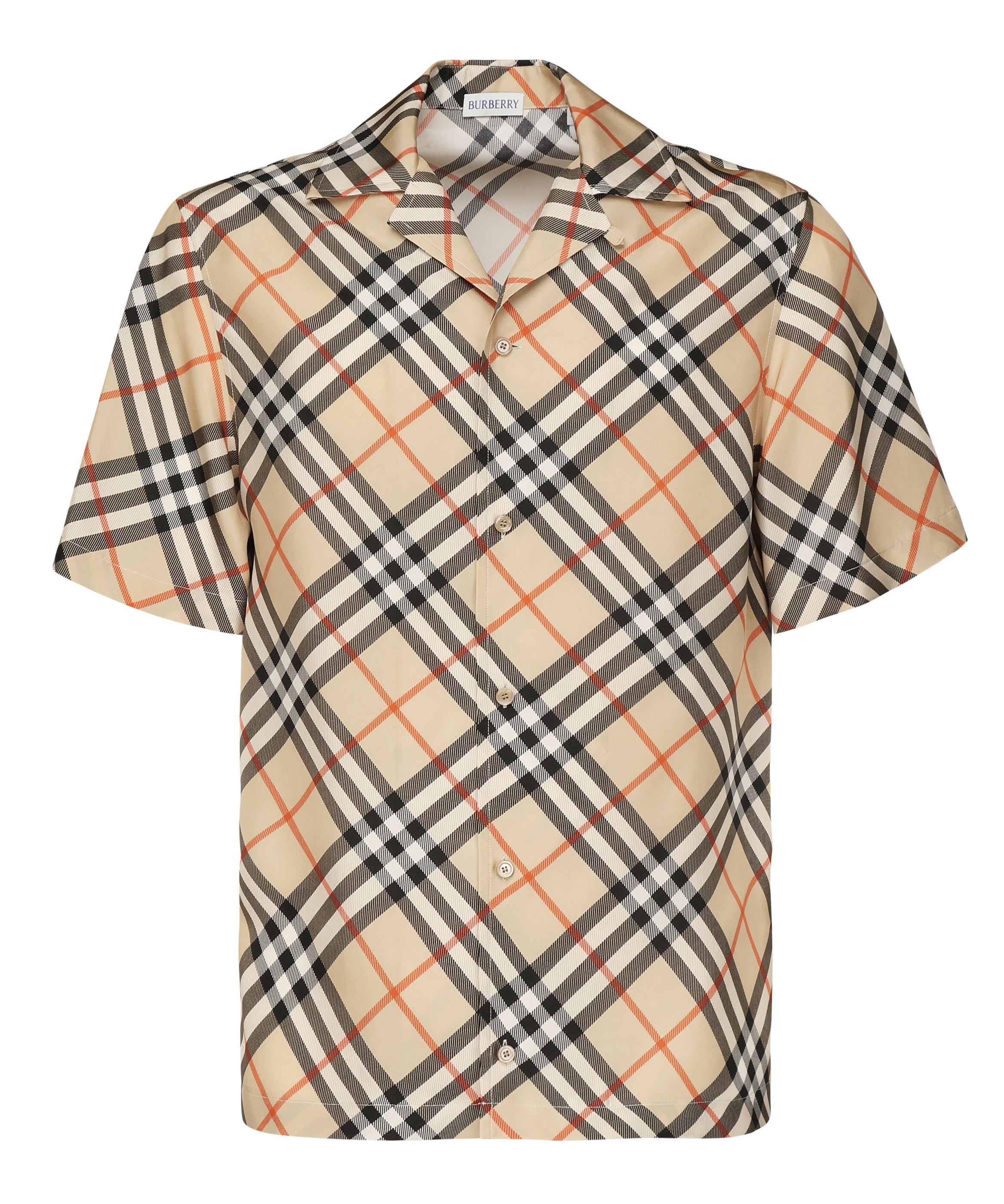 Camicia Check in seta 8091202 B9368 BURBERRY 