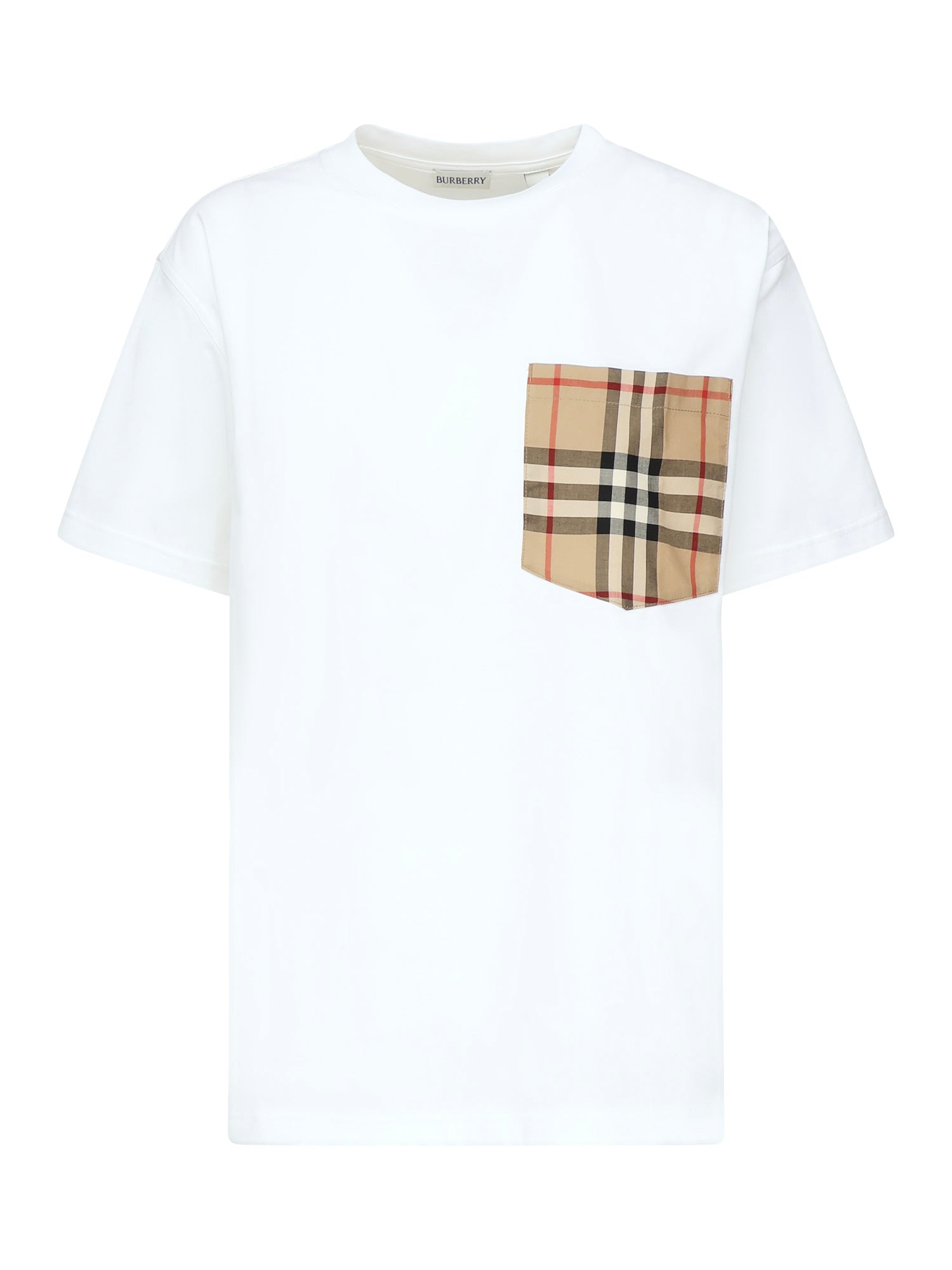 T-shirt con tasca 'Check' 8103971 A1464 BURBERRY 