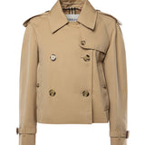Giacca trench cropped in gabardine 8115792 A1366 BURBERRY 