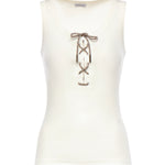 Tank top Cleo in misto cotone a coste 8117713 B7078 BURBERRY 