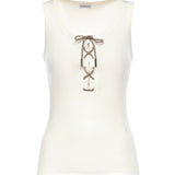 Tank top Cleo in misto cotone a coste 8117713 B7078 BURBERRY 