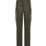 Pantaloni cargo in gabardine con finiture Check 8118420 C1220 BURBERRY 