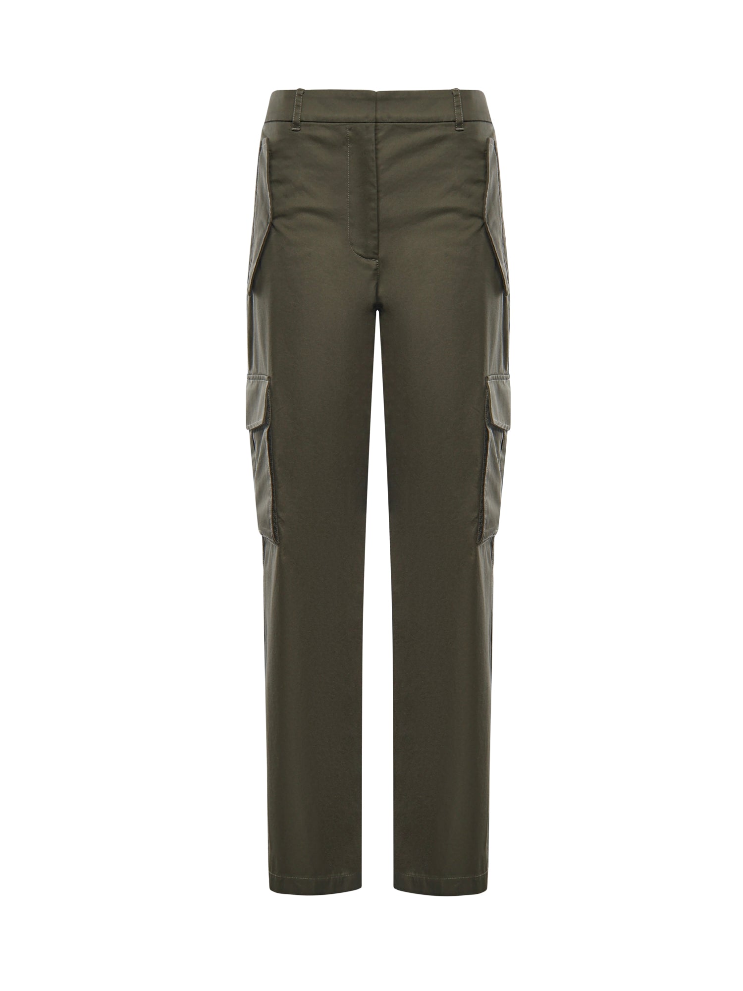 Pantaloni cargo in gabardine con finiture Check 8118420 C1220 BURBERRY 