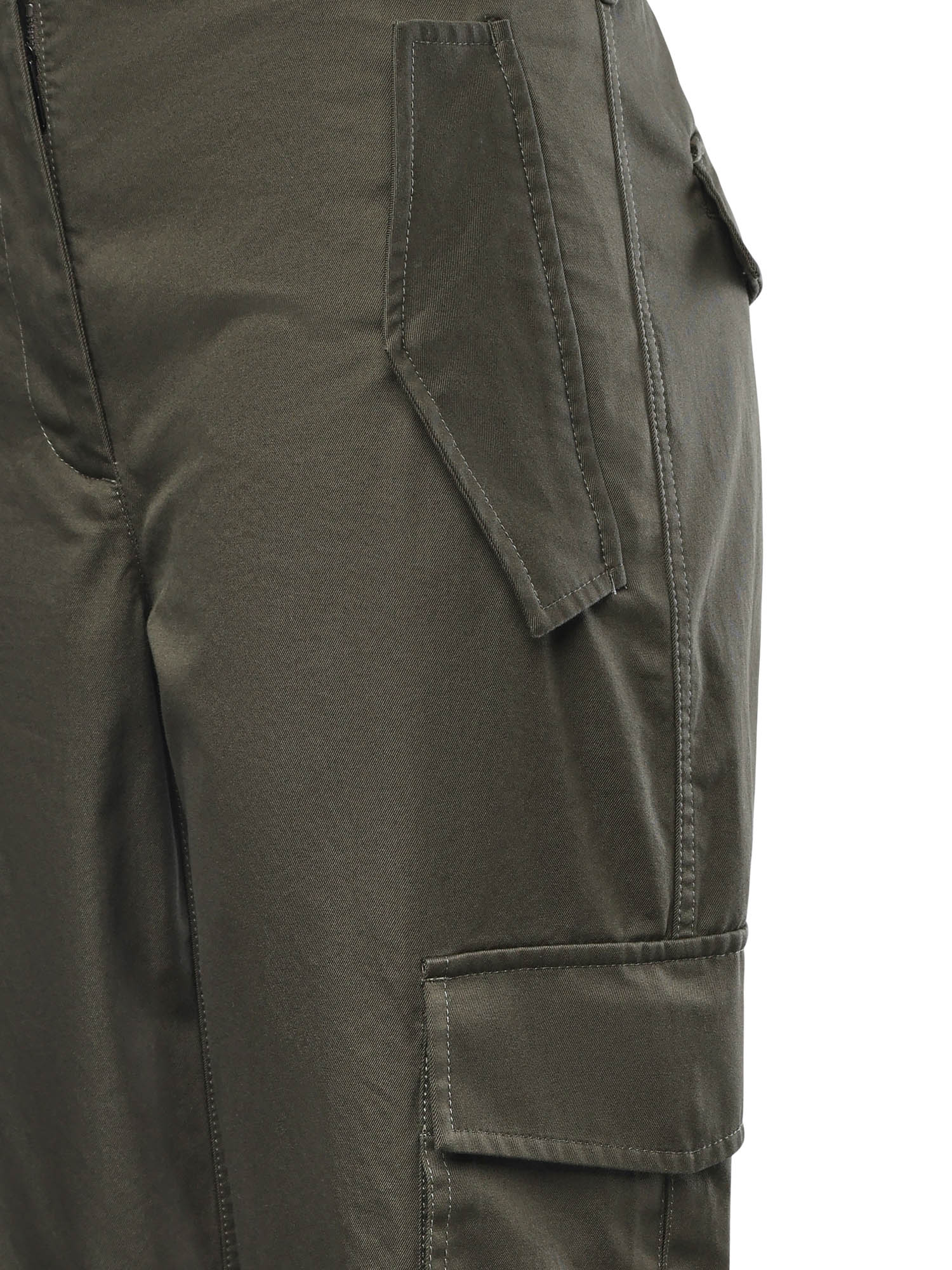 Pantaloni cargo in gabardine con finiture Check 8118420 C1220 BURBERRY 