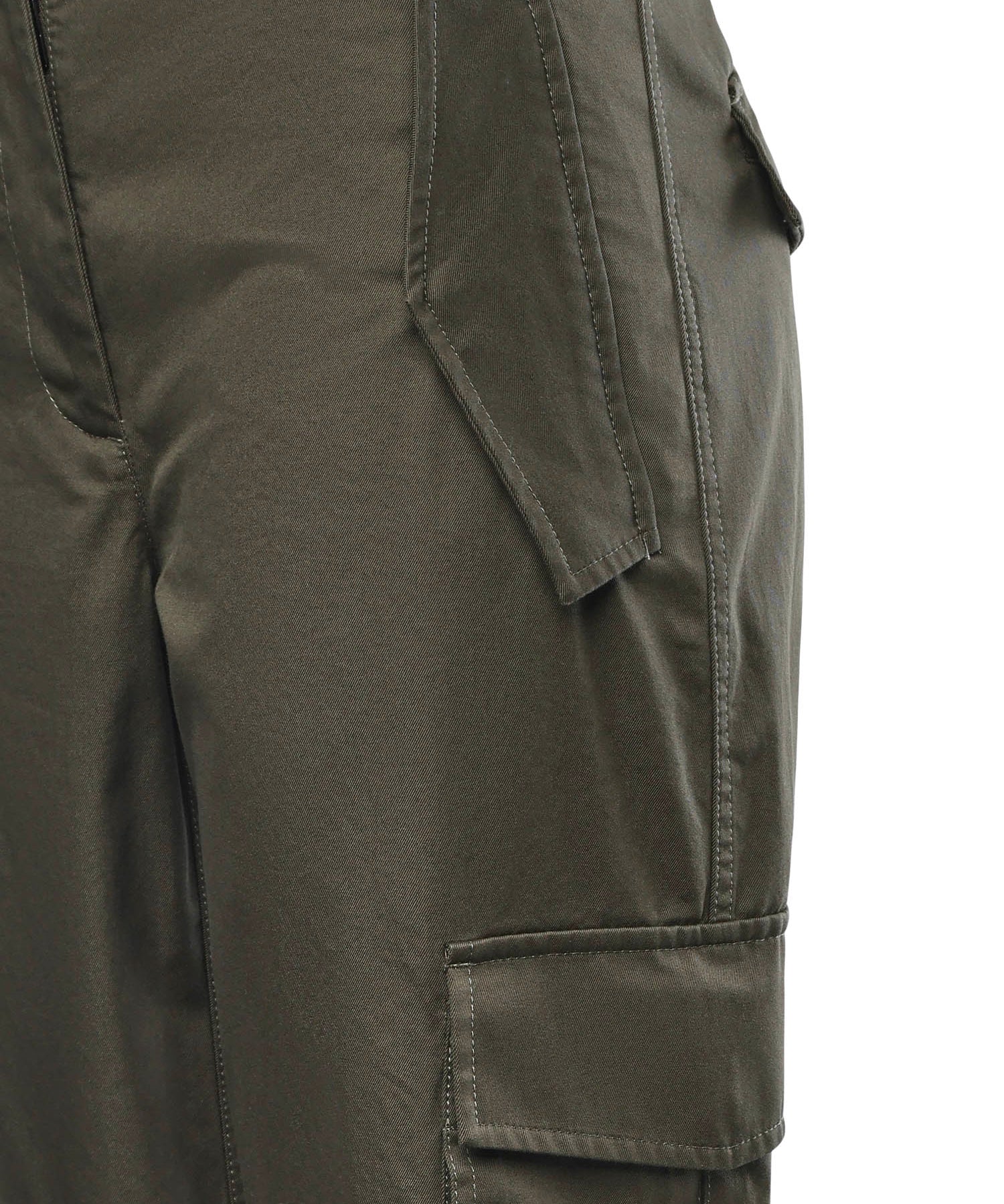 Pantaloni cargo in gabardine con finiture Check 8118420 C1220 BURBERRY 