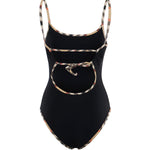 Costume da bagno con finiture Check 8118807 A1189 BURBERRY 