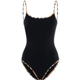 Costume da bagno con finiture Check 8118807 A1189 BURBERRY 