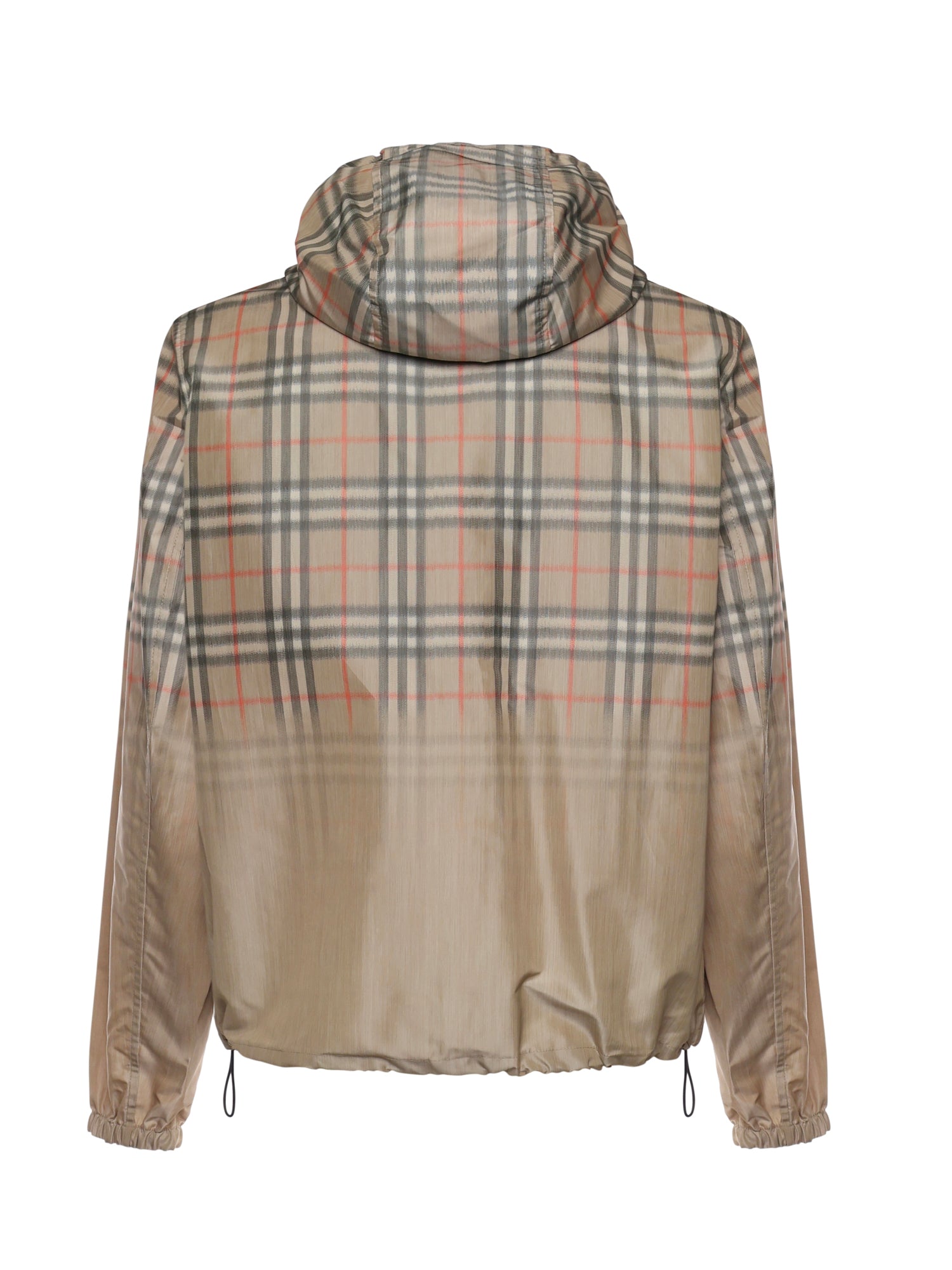 Giacca con cappuccio e Check sfumato 8118831 B9368 BURBERRY 