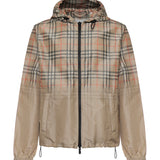Giacca con cappuccio e Check sfumato 8118831 B9368 BURBERRY 