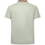 Polo in cotone con colletto Check 8118949 C4011 BURBERRY 